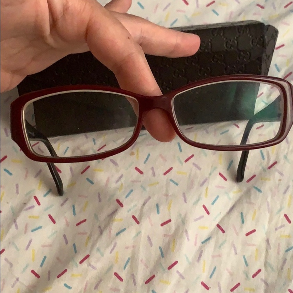 Original burgundy gucci frames like new